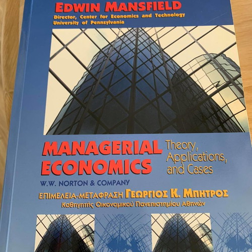 Managerial Economics Volume A New
