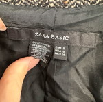 Zara wool blazer used, brown herringbone pattern