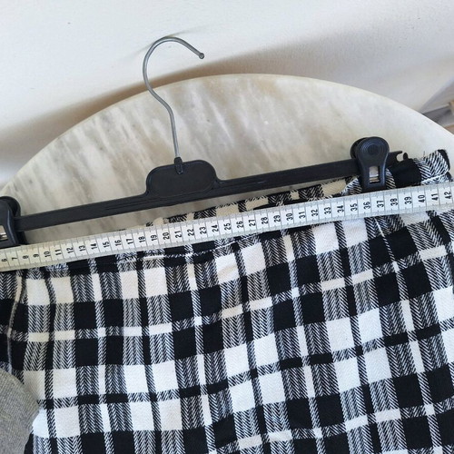 Checked pencil skirt black and white used size L