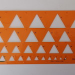 Triangle stencil used with 30 equilateral triangles Standardgraph