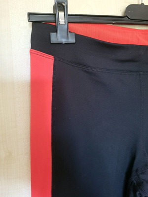 Nike dry-fit leggings, black and red, size Small