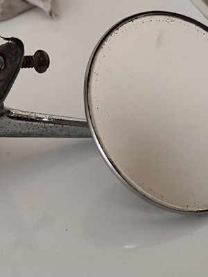 Opel left car mirror used, vintage chrome for Kadett B Rekord C GT
