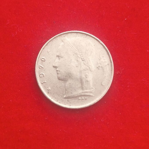 Belgium 1 Franc Coin used