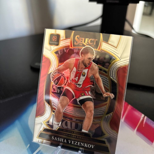 2025/26 Panini Select EuroLeague Sasha Vezenkov Concourse Silver Prizm card near mint
