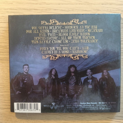 Anthrax For All Kings Limited Edition CD with Bonus Live EP used