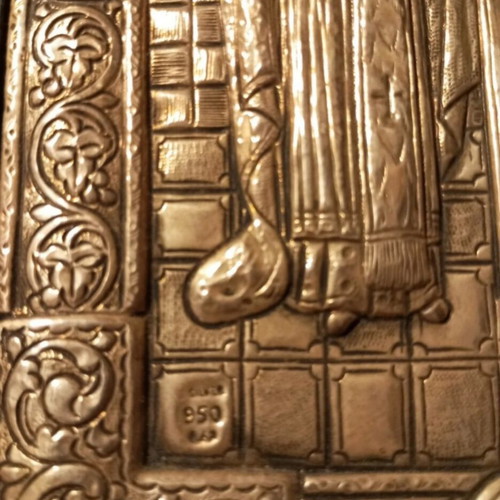 Saint Constantine and Saint Helen Silver Icon 950 Like New