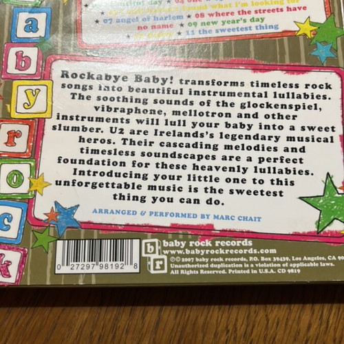 Baby Vivaldi and U2 CDs for babies, pack