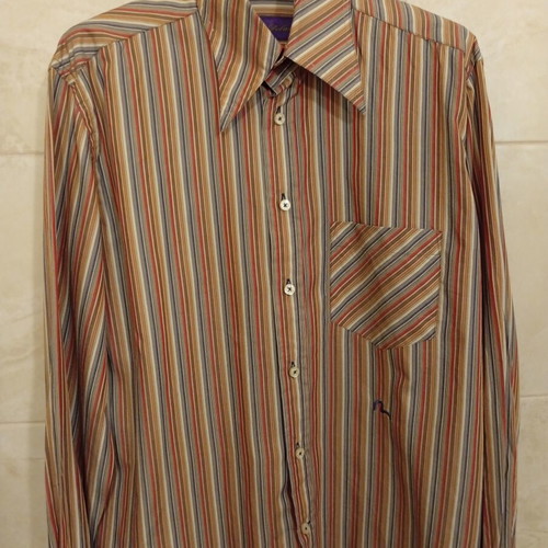 Evisu Deluxe striped shirt size L like new, multicolor