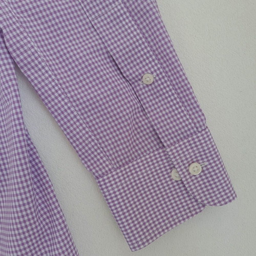 Lauren Ralph Lauren men's dress shirt size 38 15 S/M fitted non iron purple new