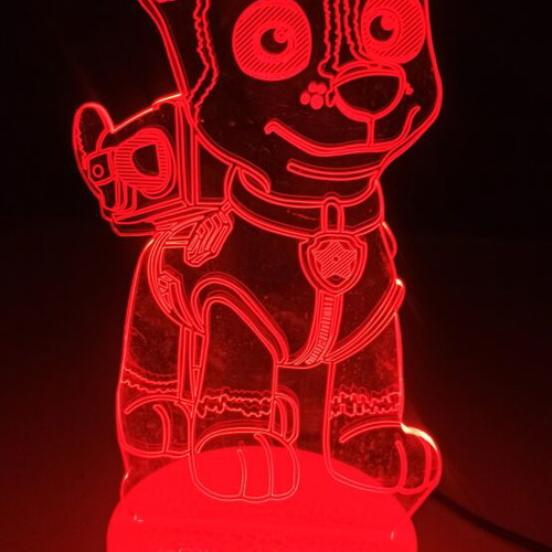 Paw Patrol Kids Lamp like new with color-changing touch button