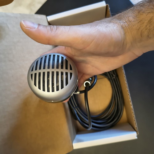 Shure 520DX Green Bullet harmonica microphone