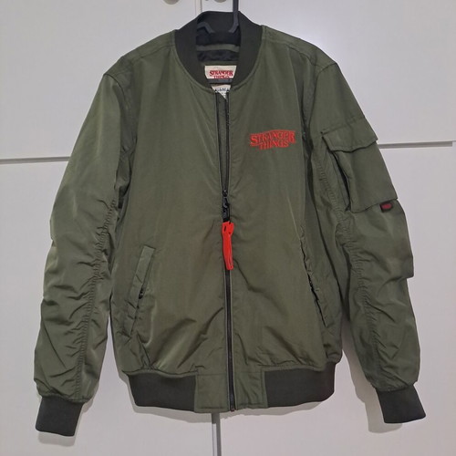 Flight bomber jacket Stranger Things Pull & Bear new, size S, khaki