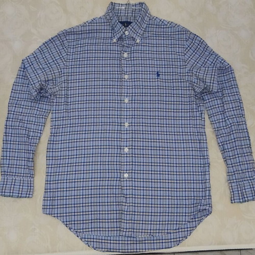 Ralph Lauren men's plaid button-down shirt, size S