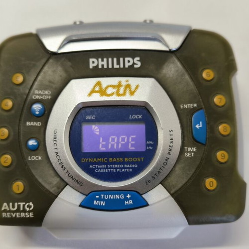 Philips Activ ACT6688 Walkman portable cassette player and radio