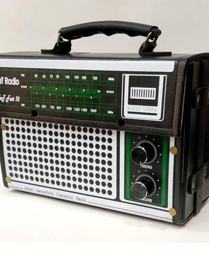 Radio Style Shoulder Bag new, vinyl, adjustable strap