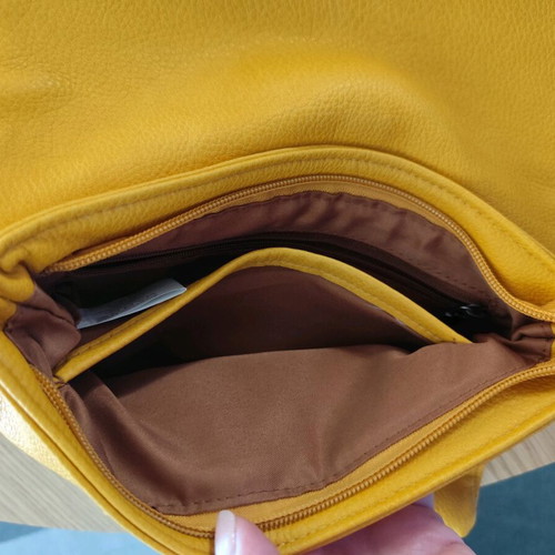 Envelope crossbody bag like new, yellow