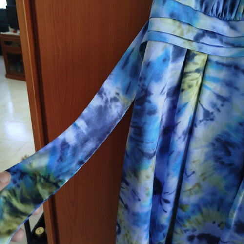 Passager halterneck dress like new, blue shades, sizes M L