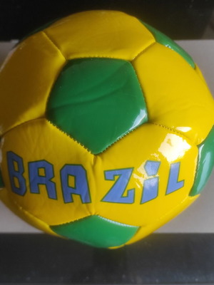 Football ball Brazil official size 5 new, uninflated