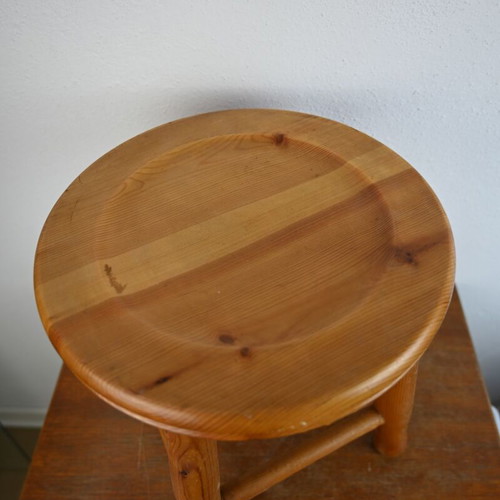 Wooden stool vintage, used, 30 cm height