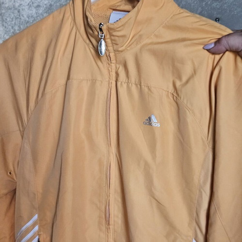 Adidas Vintage Orange Windbreaker Jacket M like new, mesh lining