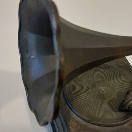 Metal Miniature Gramophone like new