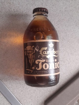 Carlsberg Tonic Water καινούργιο vintage γυάλινο μπουκάλι με λογότυπο ελέφαντα