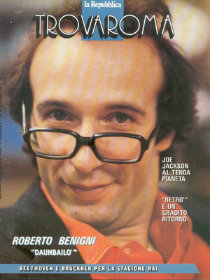 La Repubblica Trovaroma No 276 magazine 1986 Roberto Benigni
