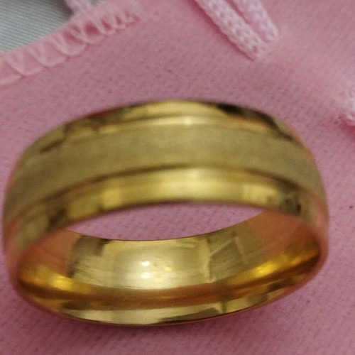 Men's gold plated ring new