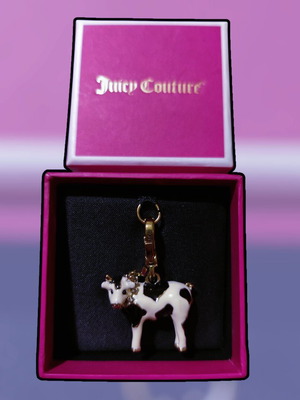 Vintage Juicy Couture Cow Charm καινούργιο, σπάνιο συλλεκτικό