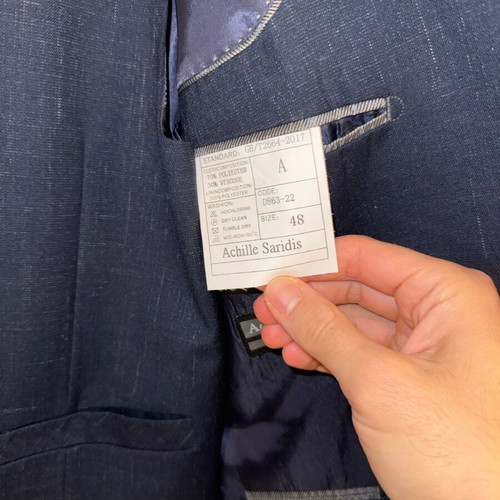 Blue suit set N48 Achille Saridis like new