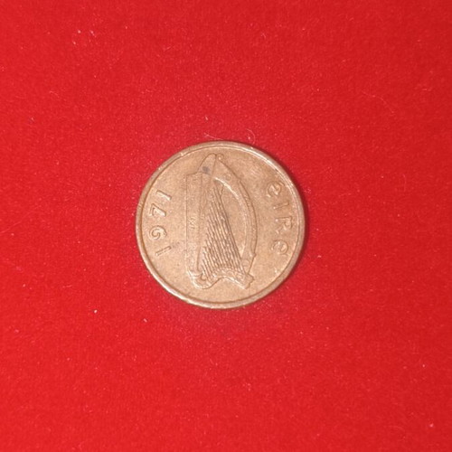 Half Penny Coin of Ireland used