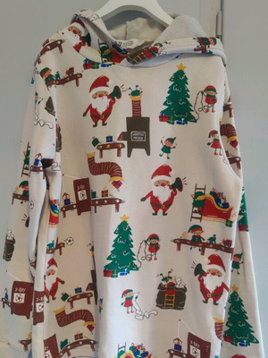 Christmas sweatshirt unisex 136-140 like new, h&m