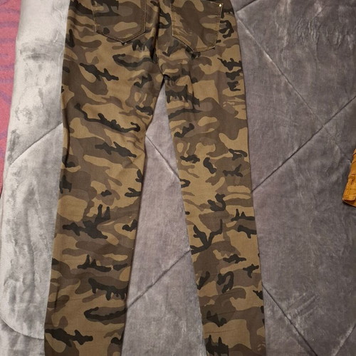 Stradivarius military pants like new, brown and green, size S