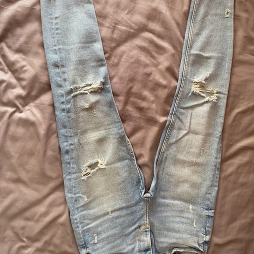 Zara jeans with rips like new, size M 38 10, blue