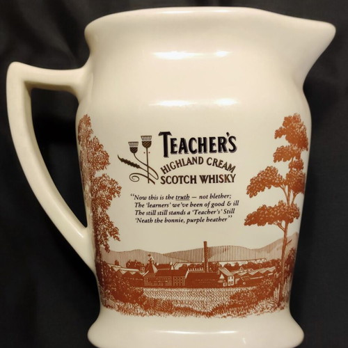 Promotional porcelain jug Teacher's Highland Cream Scotch Whisky like new