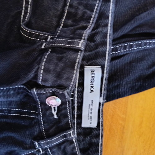 Bershka women's jeans like new, black and white, sizes XS and S