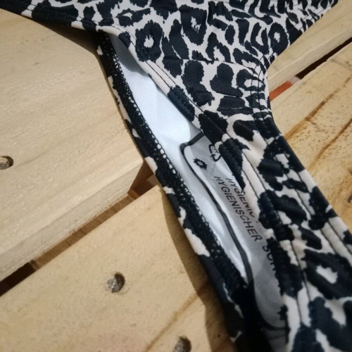Shein women's leopard print swimsuit new size S black