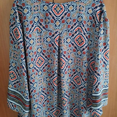 Cato ethnic shirt with three-quarter sleeves, like new, size XL