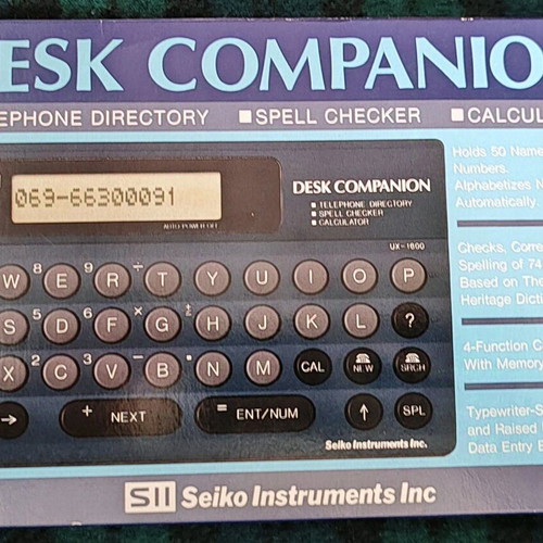Collectible vintage organiser SEIKO UX-1600 new, complete packaging