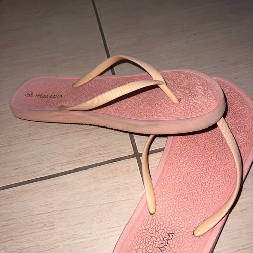 Thalassa pink flip flops used, size 40, comfortable