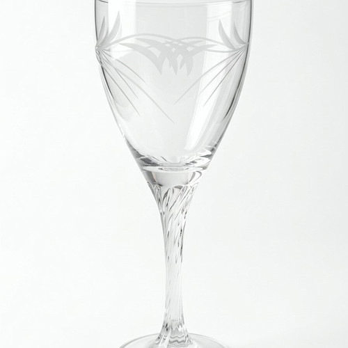 Set of 3 Crystal Water Glasses New with Unique Designs