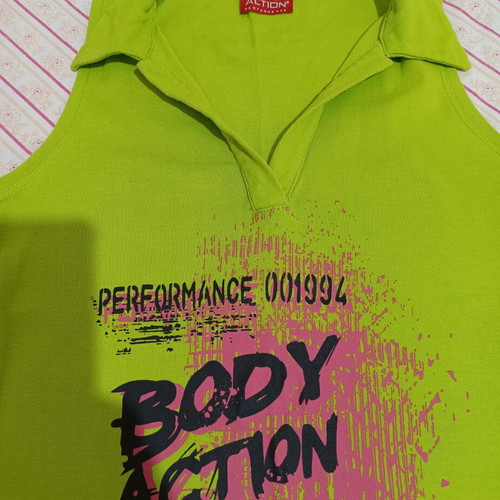 Body Action sleeveless shirt like new, lime green, Y2K vintage style