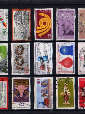 Germany stamps sealed, select series