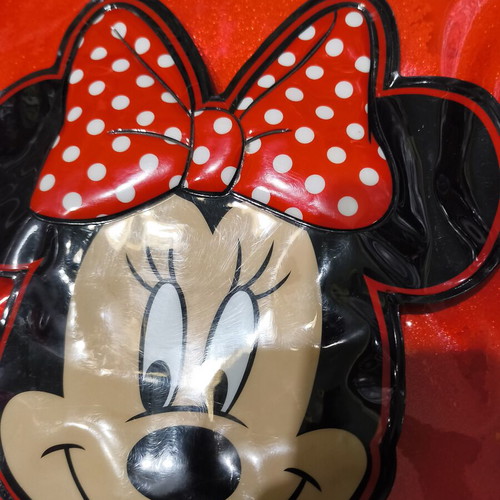Children's shoulder bag used, multicolor Minnie Mouse design