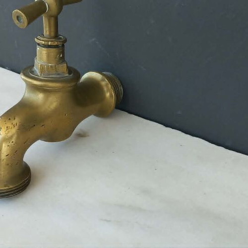 Bronze faucet used, antique retro large size c. 1930