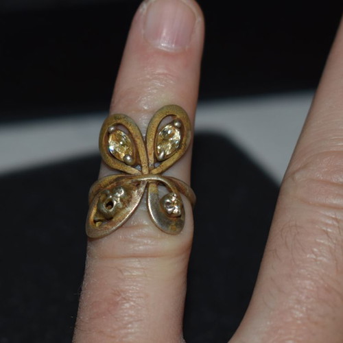 Rare silver ring 925 used, 1900-1950