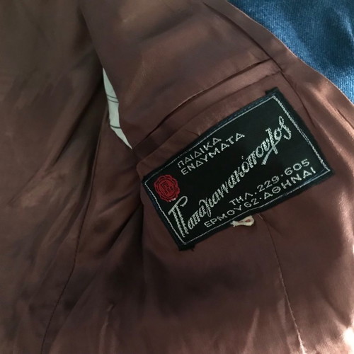 Vintage boy’s jacket used, dark blue