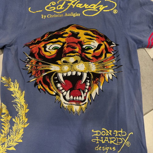 Ed Hardy Polo shirt new with tag, blue, size S