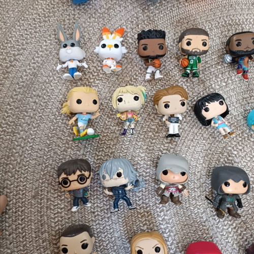 Funko Pop figures used, assorted collection