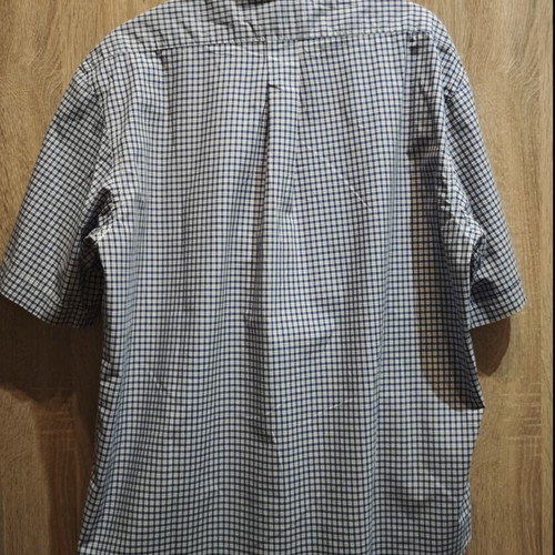 Zara men's shirt XL like new, white and blue cotton